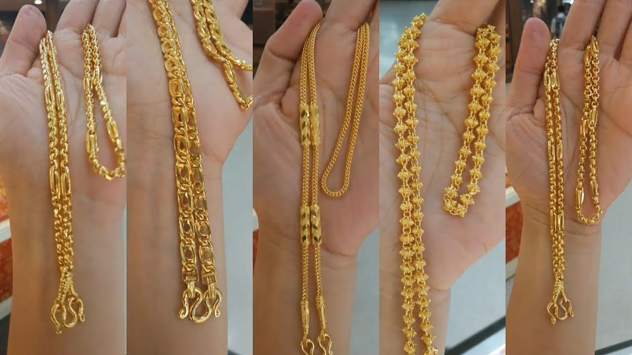 Latest 24 kt Gold Chain Designs with 