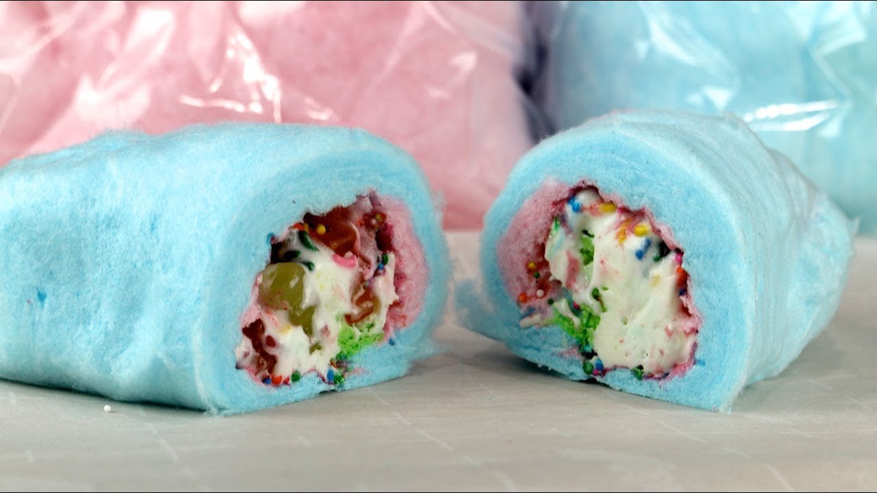 Cotton candy burrito at Las Vegas' Creamberry — VIDEO