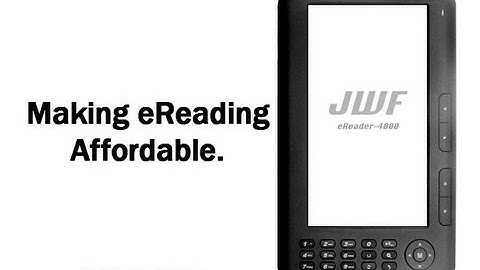 JWF eReader - A Quick Demo of the eReader-4000