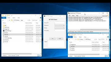 Demonstration of TFTP Client application