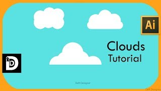 Illustrator tutorial : Simple Cloud Tutorial Illustrator cc 2017 ; flat design cloud  Deft Designer