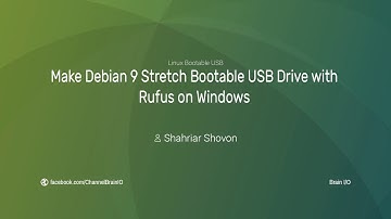 Make Debian 9 Stretch Bootable USB Drive with Rufus on Windows