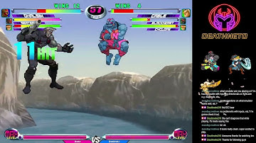 MvC2 Dhalsim 55% rushdown, quick trijump sequences to off screen keepaway vs Cable / Cyclops 8/16/23