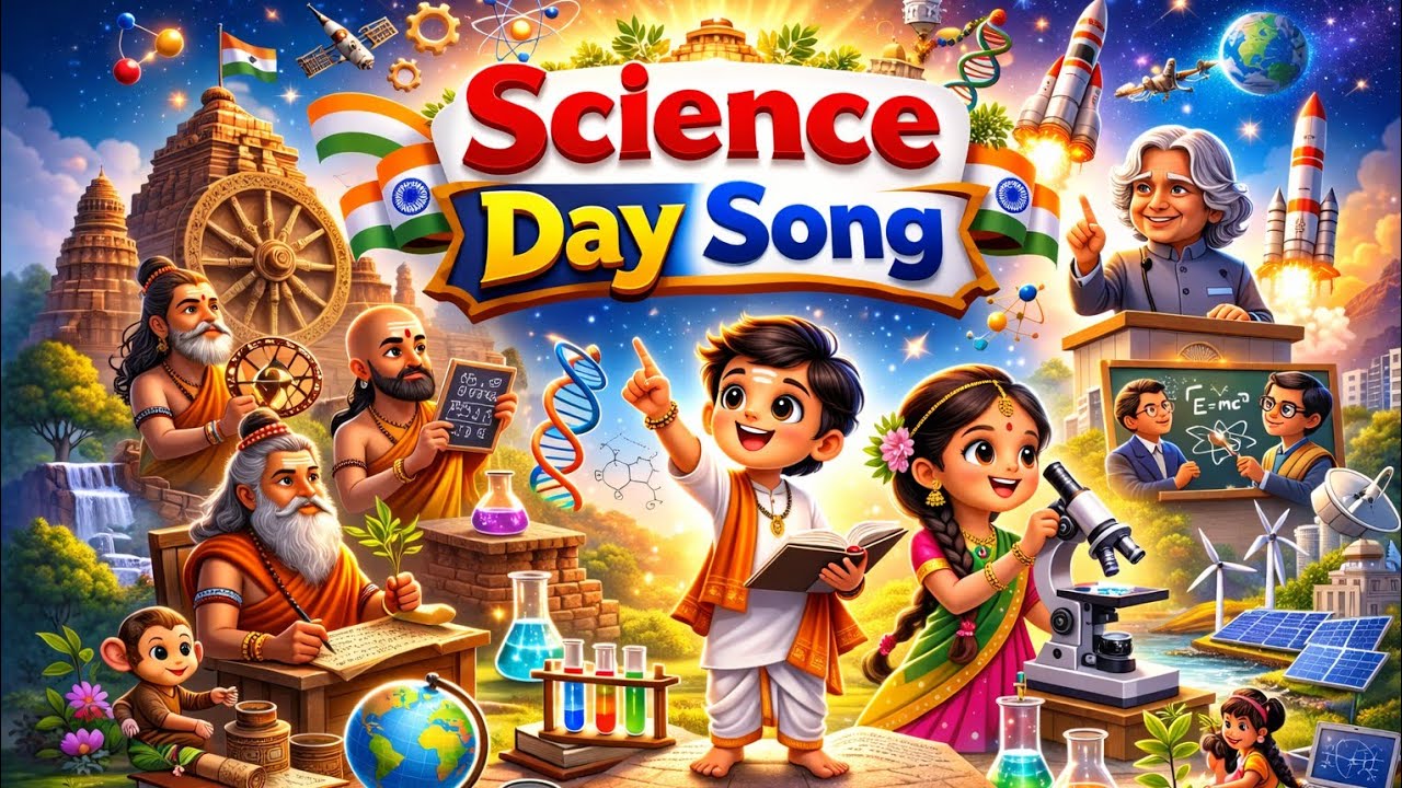 Science Day Song in Telugu | National Science Day Special | School Song for Children