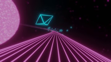3D Synthwave Grid Highway (Blender)