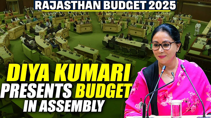 Rajasthan Budget 2025 LIVE I Finance Minister and Deputy CM Diya Kumari presents Budget in Assembly