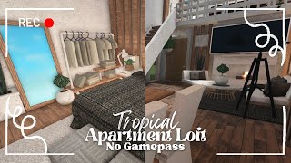 tropical modern apartment loft - no gamepass  ꒰ build & tour ꒱ bloxburg - itapixca builds