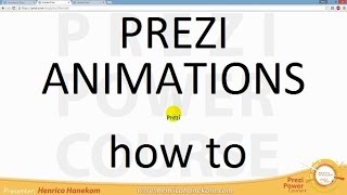 PREZI ANIMATIONS HOW TO