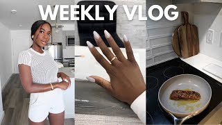 WEEKLY VLOG | new hair, chill days at home \& beauty haul