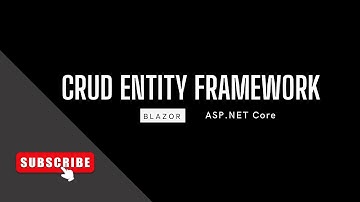CRUD Using Blazor And Entity Framework Core in ASP.NET Core - Parti 1