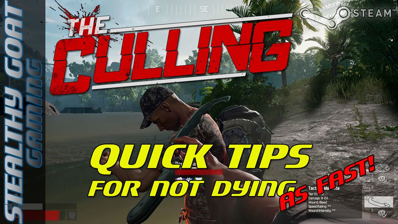 The Culling (Quick Tips) Craft, Kill, Scavenge, Profit!