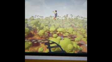 Hello neighbor: Running the neighbor over with a train