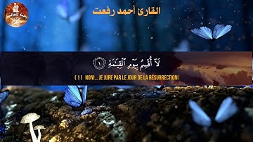 ❤️ Ahmed Refaat  (أحمد رفعت) | Sourate Al Qiyamah (سورة القيامة)❤️