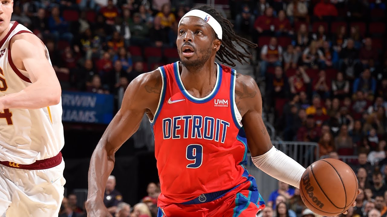 Jerami Grant Detroit Pistons Game Used #9 White Jersey vs. Los Angeles  Clippers on November 26 2021 - Size 50+6