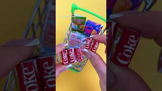 DIY miniature Coca Cola #diy #miniature #shorts