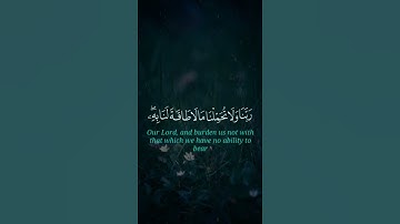 لا يكلف الله نفساً إلا وسعها .. أواخر سورة البقرة .. بصوت القارئ سالم الرويلي