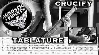 AGNOSTIC FRONT - CRUCIFY - Guitar & Tablature #39 HARDCORE PUNK CROSSOVER METAL Thrash