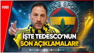 Domenico Tedesco Ayrılık Sonrası İlk Kez Konuştu!