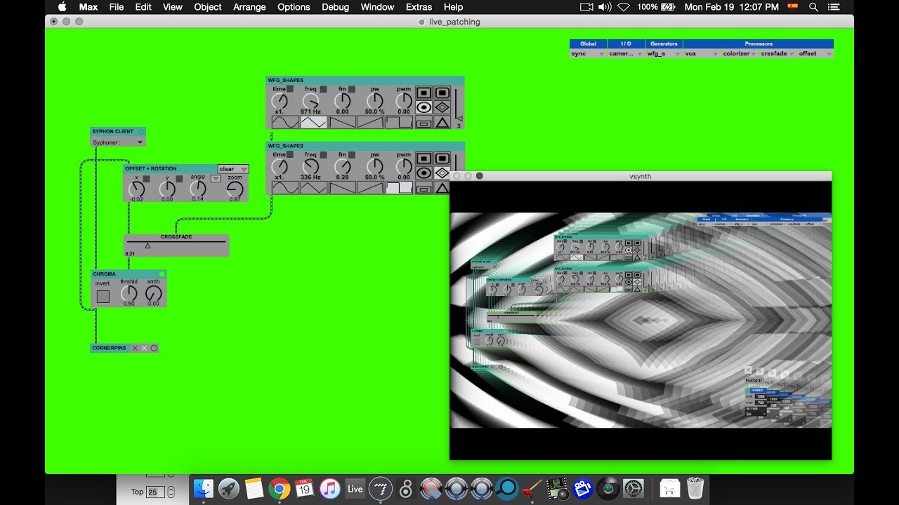 Live Patching Visuals - YouTube