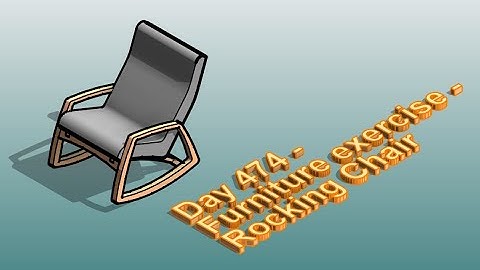 Everyday Revit (Day 474) Furniture Exercise - Rocking Chair