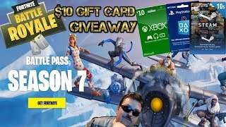 Fortnite Season 7 / NBRS Prize Wheel Spins Every Hour!  / $10 Gift Card Giveaway!