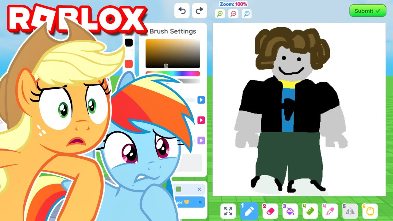 DESENHANDO JOGADORES do ROBLOX (Draw Me) #LuliRarity