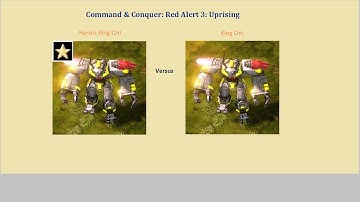 Red Alert 3 Uprising Heroic King Oni vs King Oni