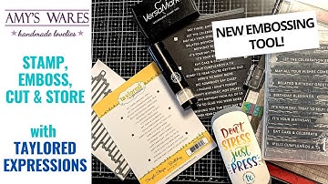 Simple embossing with simple strips from Taylored Expressions! Featuring new embossing tool!!