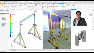 Análisis estructural GRÚA VIAJERA_Tutorial Inventor_modelado y simulación