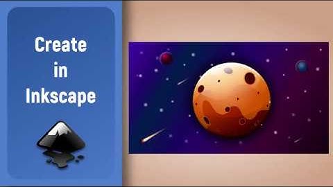 Inkscape Speed Art: Space Planet