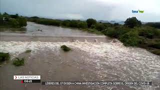 Sube su nivel el río Actopan a la altura de la comunidad el Zapotito
