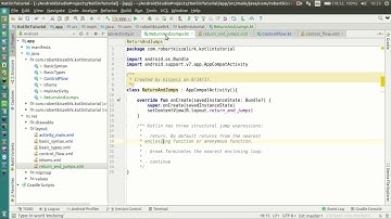 Android Kotlin Tutorial #048 - Returns and Jumps