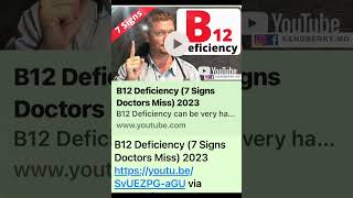 {} B12 Deficiency (7 Signs Doctors Miss) 2023…