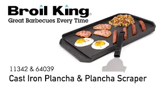 Cast Iron Plancha & Plancha Scraper - Do More With Your Grill | Broil King