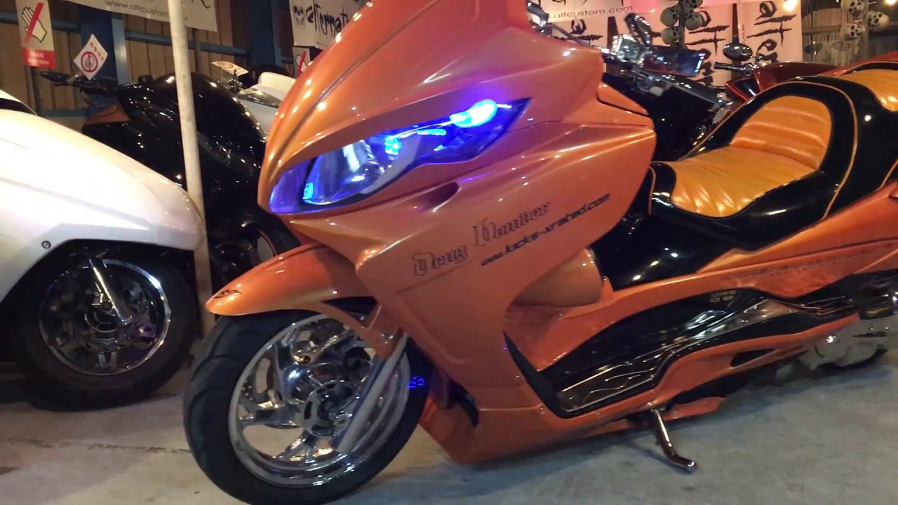 🎥動画①🛵スカイウェイブ250🇯🇵(CJ46A)🐢DC製エアサス🎴ロンホイ