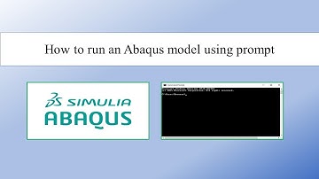 How to run an abaqus model using prompt