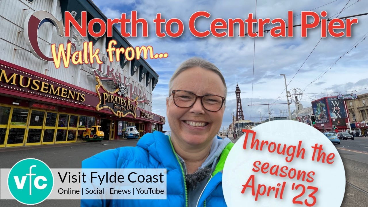 Blackpool Seafront Pier to Pier | Walk from North to Central April 2023
