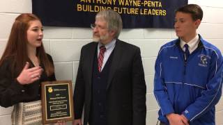 State Superintendent Paolo DeMaria with FFA students at Anthony Wayne HS