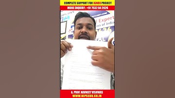 IGNOU Synopsis Sequence क्या होना चाहिए !! Call WhatsApp - 7532842626