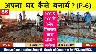 House Construction Step- 6 | Grade of Concrete for PCC and RCC | अपना घर कैसे बनायें ?