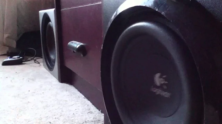 Logitech Z906 + Z-2300 Bass test grill off HD