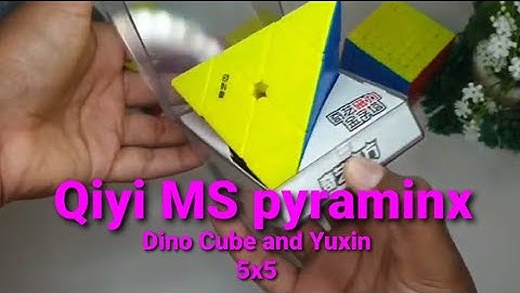 Unboxing The Qiyi Ms pyraminx and Yuxin 5x5 and Dino cube