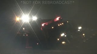 Winter Storm 1/31/15 - Stuck snowplow and heavy snow - Macomb, IL