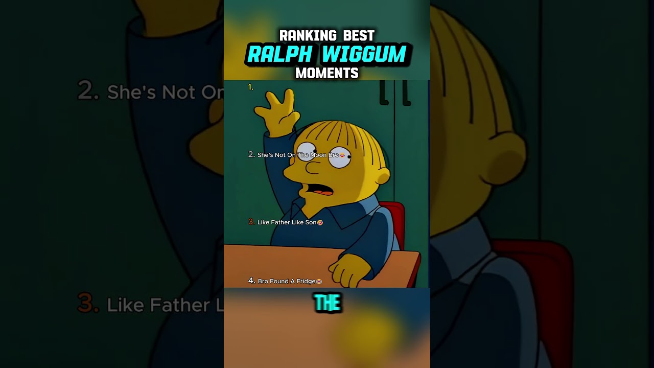 Best Ralph Wiggum Moments😂 #shorts