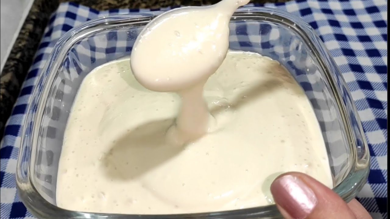 Maionese de leite de soja! Sem lactose e sem ovo , pronta em poucos minutos.