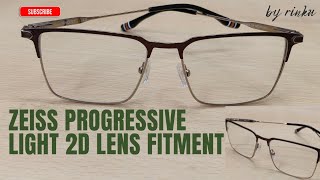Scott company double tone colour frame Zeiss light 2D progressive lens fitment #rinkuvachil