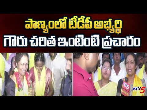 Panyam TDP MLA Candidate Gouru Charita Reddy Face To Face Over Election Campaign | AP TDP | TV5 News - TV5NEWS