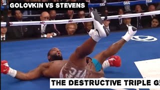 Kazakhstan attacked! Gennady Golovkin (Kazakhstan) vs Curtis Stevens (USA) TKO