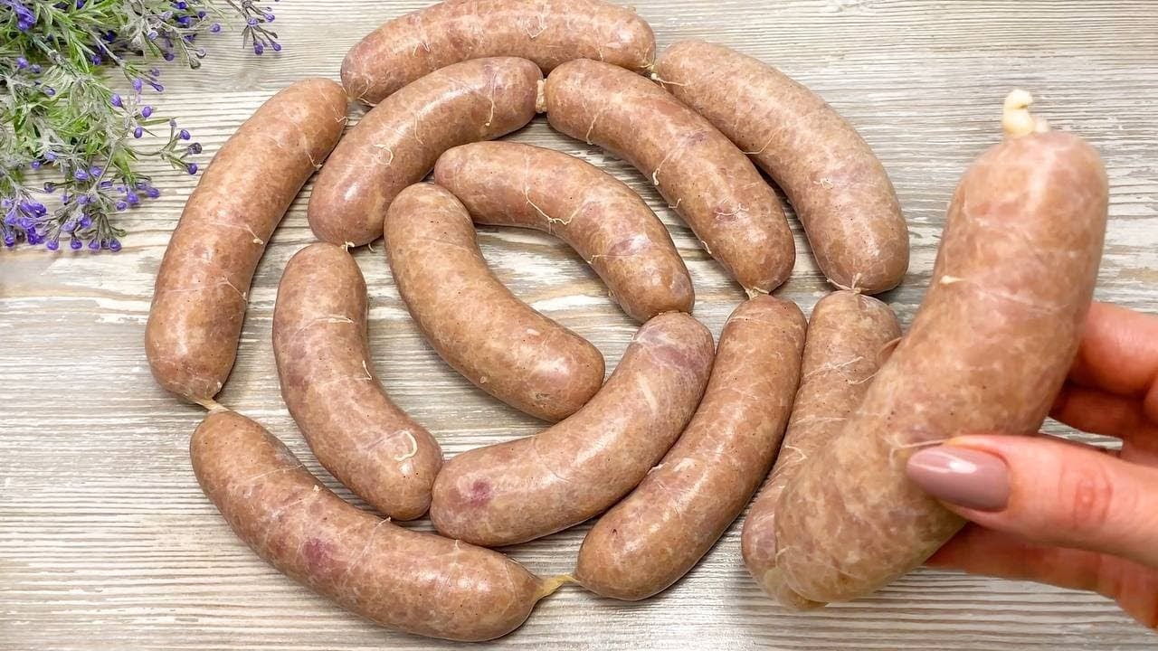 Leckere und saftige hausgemachte Würstchen  Jeder kann mit dem Rezept umgehen