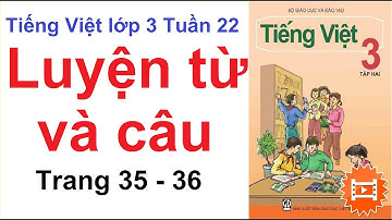 Tiếng Việt lớp 3 tuần 22 | Luyện từ và câu | Trang 35 - 36